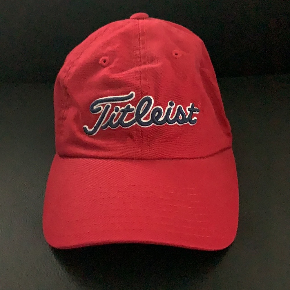 Titleist Red Golf Adjustable Cap - image 1